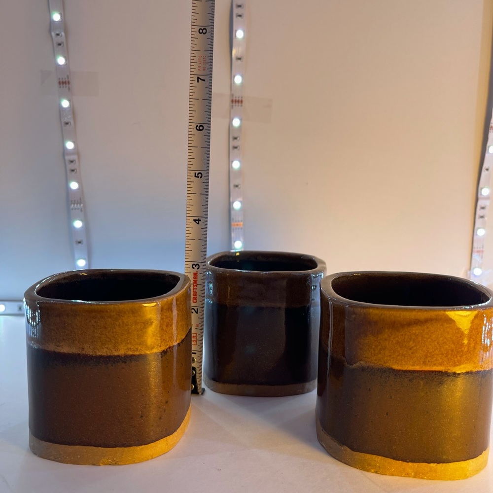 Set of 3 Hobby Pottery Trinket Cups
